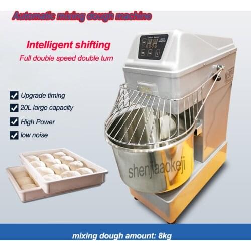 Stainless steel Automatic mixing dough machine Commercial dough mixer 20L food spiral dough Stiring machine 220v/50hz 1500w