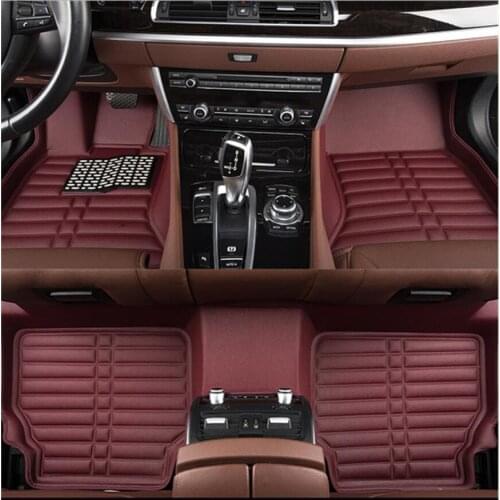 Auto Floor Mats For BMW X5 F15 X5M 2014-2018 Foot Carpets Car Step High Quality Brand New Embroidery Leather Mats