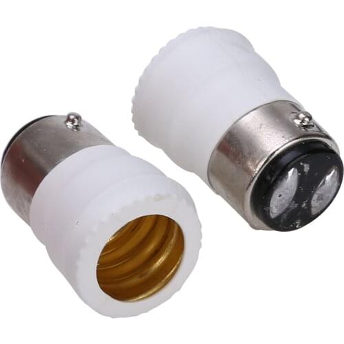 2pcs/set Bayonet B15 To Small Screw E14 Light Bulb Adaptor Converter Holder for Lamp Base Holder B15 220V