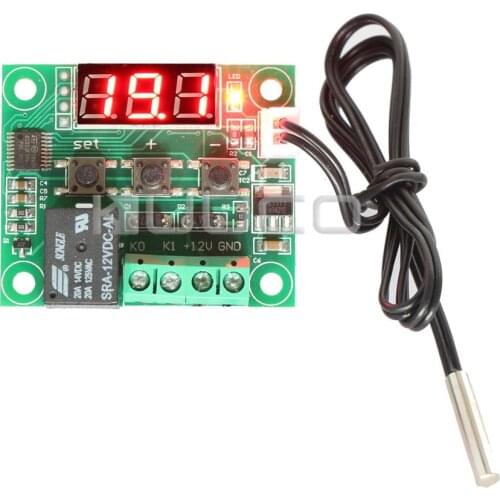 Controller DC 12V MCU Temperature Controller -50~110 Celsius Degrees Temperature Difference Controller Micro Digital Thermostat