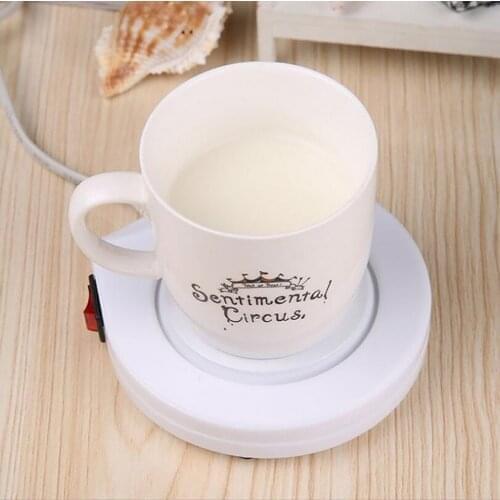 Coffee Cup Heating Mat Office Warmer Pad Heating Milk Cup Warmer Insulation Pad Home Office Electric Heating Insulation Coaster
