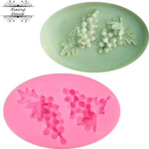 Grape shape silica gel mold soft candy chocolate mold sugar craft tool cake decoration mold