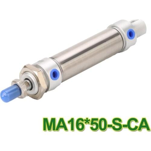 MA16-50 Airtac type 16mm Bore 50mm Stroke Stainless Air CylindersMA16x50 Single Rod Double Acting MA16*50