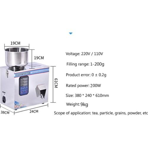 Multi-functional filling machine used for granule powder flower tea cat food grain food packaging machine
