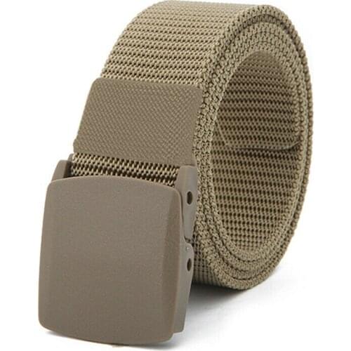 Men Women Belts Military Nylon Adjustable Belt Men Outdoor Tactical Waist Belt Cool 3.8cm Wide Canvas Belt