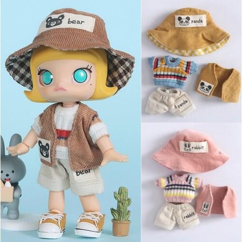 Ob11 baby clothes for obitsu11 1/12bjd molly Yoshino GSC body cute suit hat T-shirt sweater shorts bjd clothes doll accessories