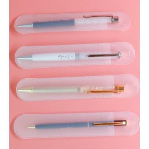 S Antique Abs Fountain Pen Lovely Pencil Case 5PC Bag Single Pen Holder