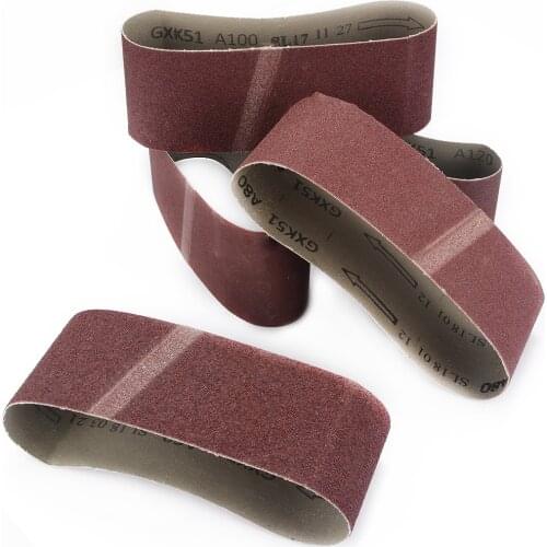 60/80/100/120/240# Grits Sanding Belts 457mm Univrsal Sanding Belts For Metal Wood Leather Polishing Grinding Abrasive Tool