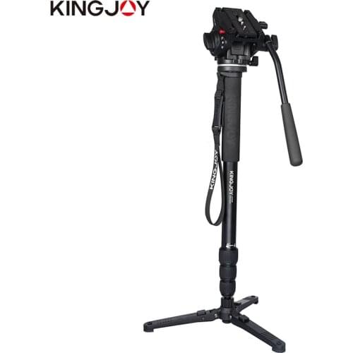 Kingjoy MP3008+VT-3510 Monopod Dslr For All Models Professional Camera Tripod Stand Video Para Movil Flexible Tripe Stativ