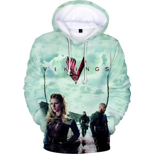 3D print Norsemen Vikings Hoodies Sweatshirts Men Women Vikings Ragnar Lothbrok Zipper Hoodie Harajuku Streetwear Clothes