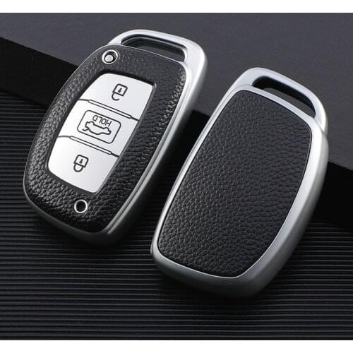 TPU Leather Car Key Case Smart Remote Control Fob Protector Cover For Hyundai IX25 IX35 Avante Verna Reina Mistra 2014 2015 2016