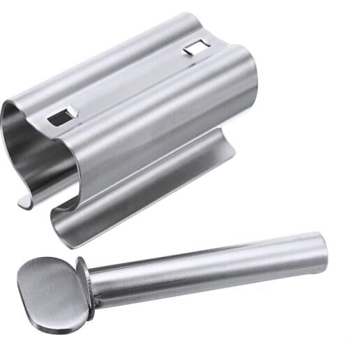 High Quality Toothpaste Tube Squeezer 3.3X6.3cm Stainless Steel Make-up Toothpaste Tube Cream Tube Squeezer Silver