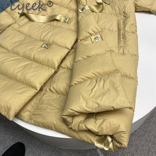 Jacket Winter Women Down Coat Female Thick White Duck Down Jacket Womens Long Coats Warm Hooded Clothes Hiver 0029966