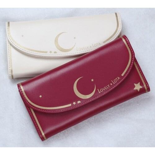 Moon & Star ~ Sweet Printed Lolita Purse Womens Wallet Christmas Gift by Lovelylota