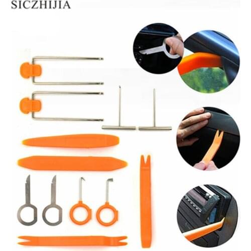 12 pcs portable auto radio panel door clip audio removal installation tool for Audi Q3 Q5 SQ5 Q7 A1 A3 S3 A4 S4 RS4 RS5 A5 A6