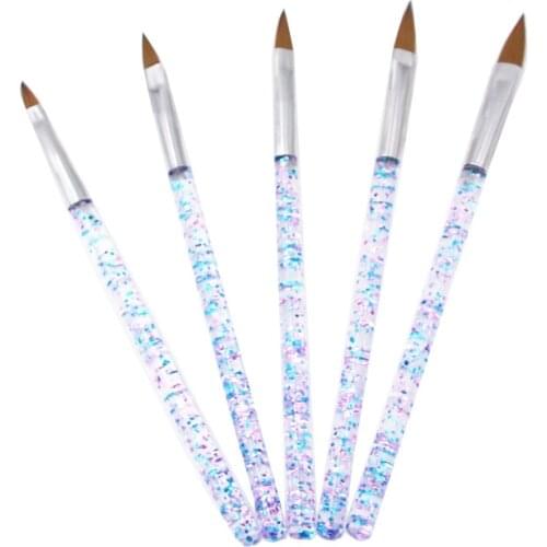 5pcs/pack High Quality UV Gel Nail Art Painting Pen Nail Art Brush Set Crystal Carving Pen Professional Manicure Tool