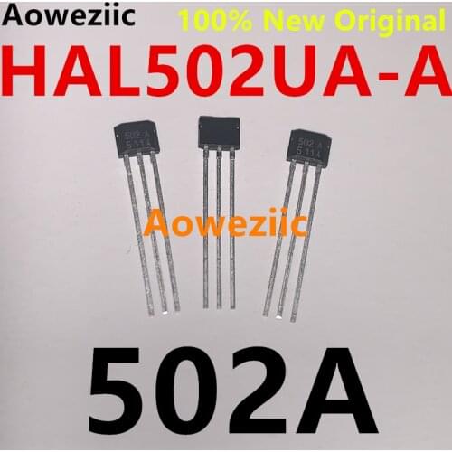 Aoweziic 10Pcs Hall 502A for weak magnetic detection Hall element HAL502UA-A Bipolar latch magnetic sensor HAL502UA