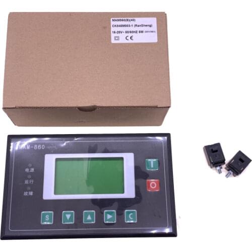 Free shipping genuine MAM-860(MAM860) main board controller panel PLC display screen for screw air compressor