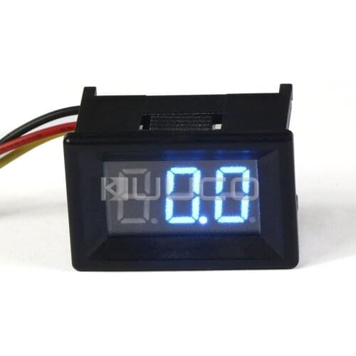 Digital Voltmeter 0.36" Blue LED Display Volt Meter DC 12V 24V Voltage Meter Tester for Car Voltmeter