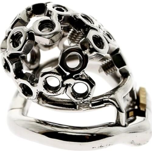 For Men BDSM Male Stainless Steel Chastity Device Belt cock Prison Metal Cock Cage Extreme Cock Lock Restraint Ring Sex Toy