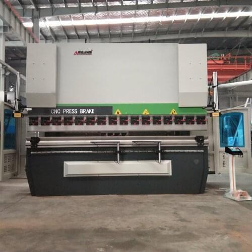 Hydraulic CNC Press Brake, Bending Machine with DA66T Controller for 6+1 Axis Backgauge, Folding Bender with Customizable Molds