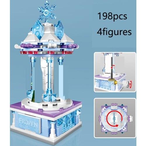 Mickey Mouse Frozen Toy Story building blocks creative Rotating blocks kids birthday gift