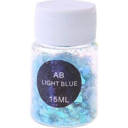 Colorful Shell Paper Sugar Broken Pieces Nail Art Decoration Silicone Resin Mold Jewelry Making Filling Material E56C