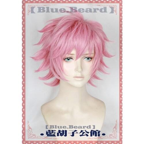 My Hero Academia Mina Ashido Cosplay Wig Pink Heat Resistant Synthetic Hair Cosplay Costume Wig + Wig Cap