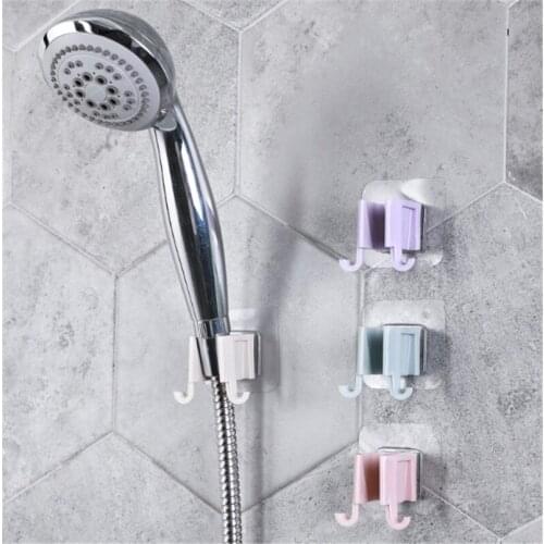 Shower Mounting Brackets Head Holder Cup Suction Shelves Hooks Bathroom Adjustable Bracket Rose White Orange Bath Shower Support