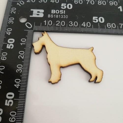 50pcs Scottish Terrier Dog Laser Cut Out Unfinished Wood Shape Craft Supply Dog