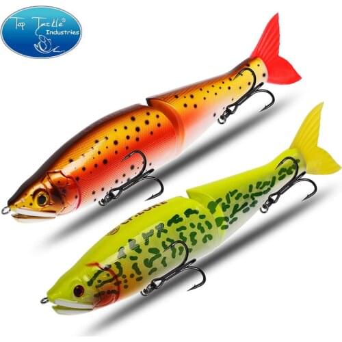CF Lure Fishing Lures 148mm 178mm Jointed minnow Wobblers ABS Body with Soft Tail SwimBaits soft lure for pike and bass