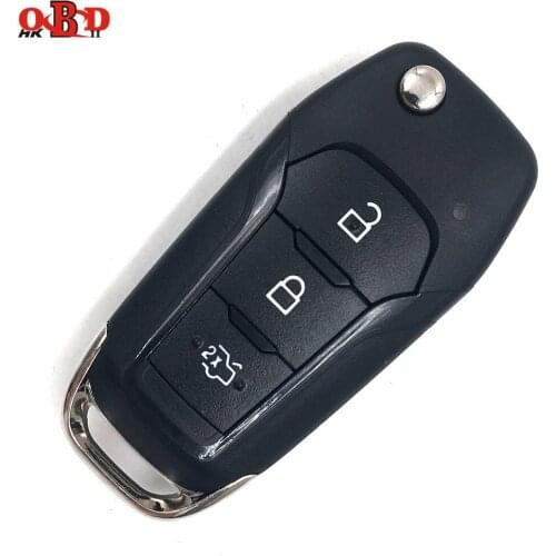 HKOBDII 433MHZ With 49 chip for New Ford Mondeo Escort After 2014 Keyless Entry Flip Key Fob Remote with Logo