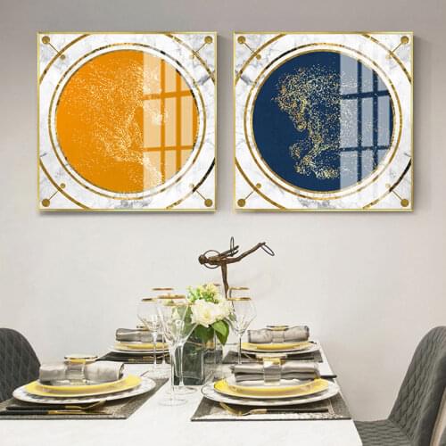 Modern Hanging Painting Art Decoration Painting Simple Sofa Background Wall Canvas Painting Abstract Square Light Luxury Posters