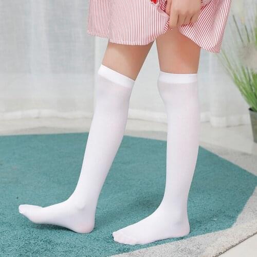 Student Knee Socks For Girls Stage Children Girls Performances White Socks Football Baby Clothes Girl Age 2-10 Years Knee socks