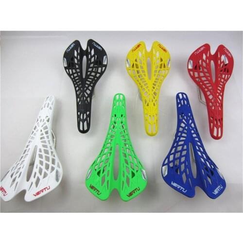 Super Light Plastic Factory Agents Bicycle Saddle Mountain MTB Bike Saddle Seat PVC Cushion Sillin Bicicleta 6 Color