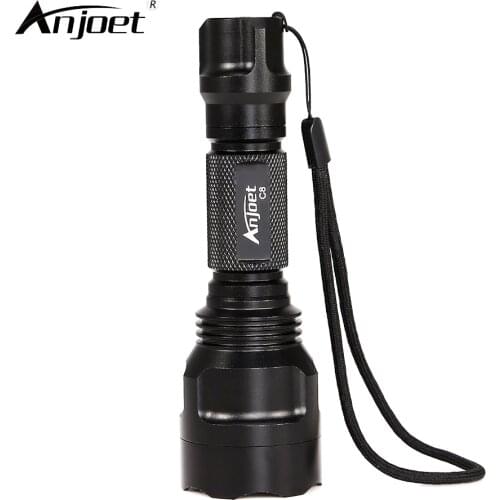ANJOET C8 Tactical LED Flashlight XML L2 Torches Lamp Waterproof 1moed Aluminum Flashlamp For Cycling Bikeing Camping hunting