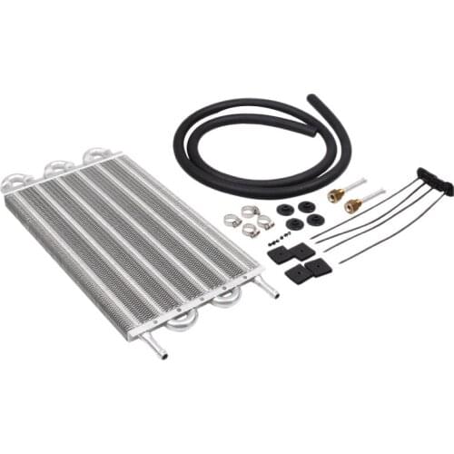 Universal Car Air Condenser Radiator AFT 6 Row Oil Cooler Fin Pipe Belt Condenser for Auto Accessory