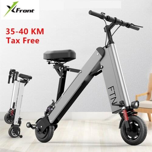 X-Front Ebike mini foldable electric motorcycle ultralight portable lithium battery battery scooter adult travel e Bike Bicycle