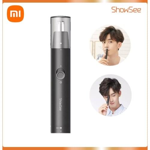Xiaomi Showsee Nose Hair Trimmer For Men Electric Shaving Trimmer for Nose Hair clipper ear Removal Razor Cleaning Machine