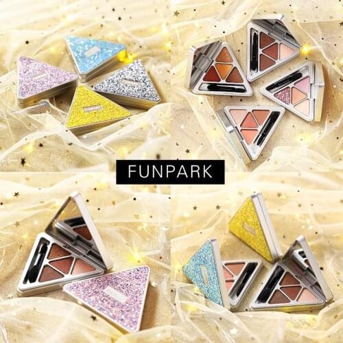 Y Star yi cai Four Colors Eyeshadow Compact INS Super Fire Womens Sequin Shimmering Powder Pearly Lustre Earth Color