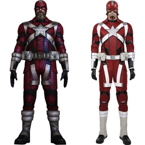 2020 Red Guardian Alexei Shostakov Cosplay Costume Halloween Red Adult Men Suit Superhero Alexei Shostakov Outfit