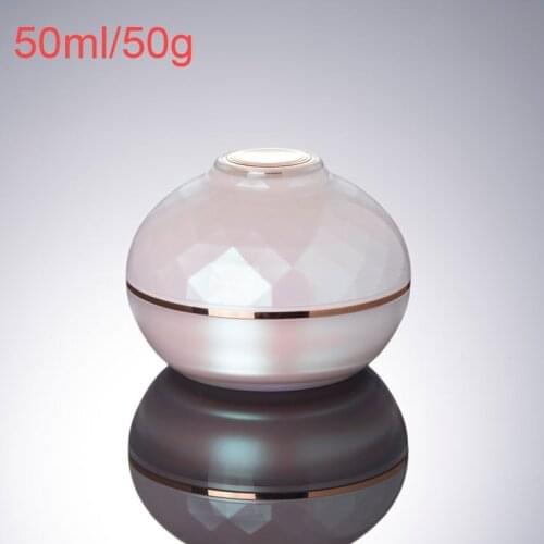 300pcs/lot 50g 30g luxury pink empty sample Acrylic cream Jar container, 50ml 30ml Cosmetic Cream Jars ,Cosmetics Packaging
