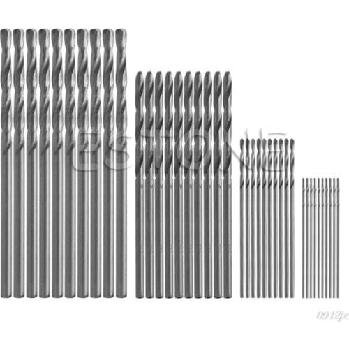 40Pcs Mini Drill HSS Bit 0.5mm-2.0mm Straight Shank PCB Twist Drill Bits Set #319