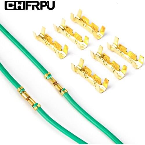 50/100PCS U-shaped Wire connector small teeth fascia Butt terminal Quick connect plug-in 0.5-1.5mm2