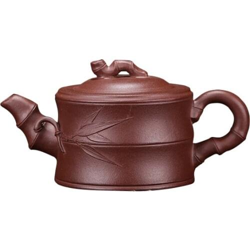 Yipin Bamboo Teapot,Drink Tea,Puer,Set Kettle Pot,Yixing,Purple Clay,Kung,Fu,Zisha,Suit for Green Tea,Yixing,Handmade