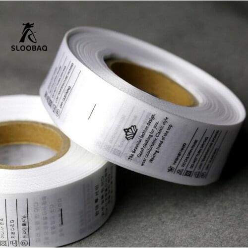 Free Shipping Customized Silk Satin Care Label Water Wash Label Custom Print Logo 1000 PCS /LOT
