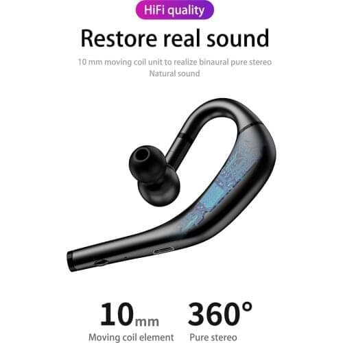Bluetooth Wireless Earphones IP5 Waterproof Sports Earbuds Noise Reduction Business Headsets Wireless Headphones with MIC