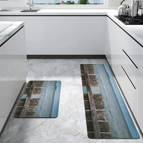 Wood Grain Print Rainbow Doormat Kitchen Floor Carpet For Home Doormat Entrance Door Hallway Carpets Washable Scandinavian Rugs