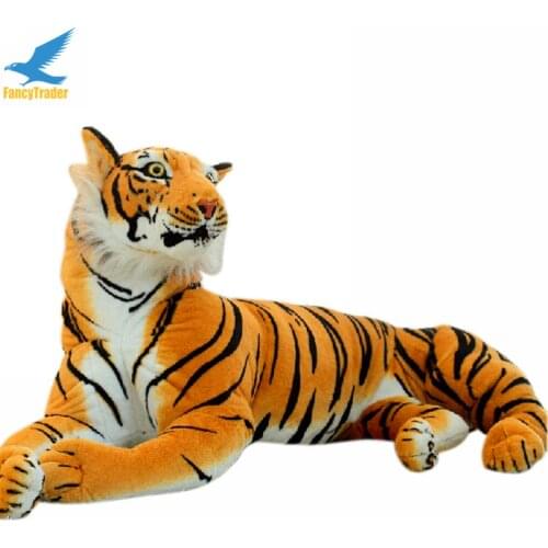 Fancytrader 67'' Jumbo Lifelike Giant Soft Plush Stuffed Simulation Emulational Tiger Toy Nice Gift 170cm Free Shipping FT50174