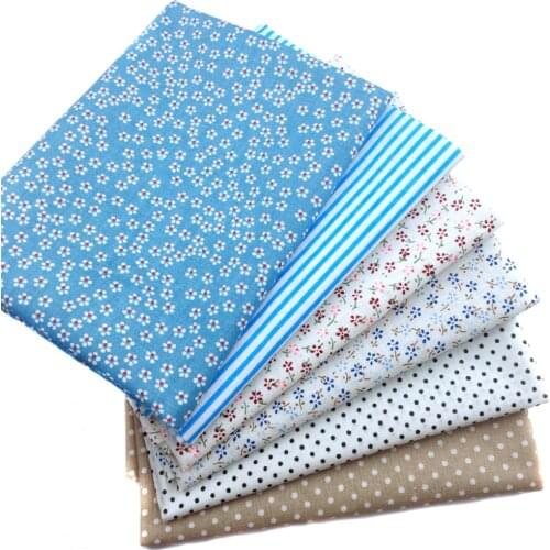 Flower Dot printed plain cotton fabric for DIY sewing Fat Quarter Bundle Tilda Quilting patchwork cloth doll toy material tissue